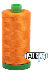 Aurifil Mako 40wt 2-ply Cotton 1000 m 1094 yd. spool - 1133 Bright Orange